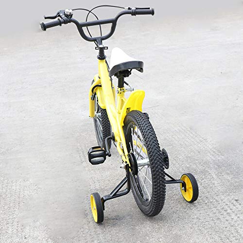 Bicicleta infantil de 16 pulgadas con ruedas de apoyo para niños