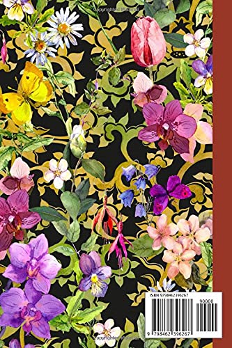 Bicycle Log Journal: Butterflies And Flowers Cover Bicycle Log Journal, Training Notebook For Cyclists & Cycling Enthusiasts, 120 Pages, Size 6" x 9" by Margitta Schultz