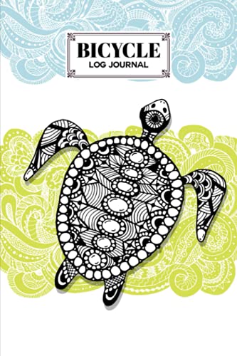 Bicycle Log Journal: Premium Turtles Cover Bicycle Log Journal, Training Notebook For Cyclists & Cycling Enthusiasts, 120 Pages, Size 6" x 9" | by Michaela Kurz