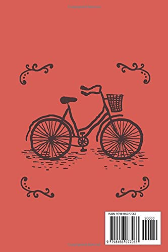 Bicycle Log Journal: Vintage Bicycle Rides Log Book 6”x9”120 pags