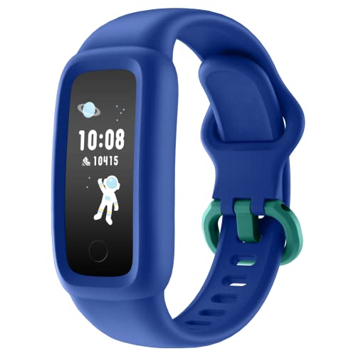 BIGGERFIVE Vigor 2 Pulsera Actividad Inteligente Reloj Inteligente para Niños Niñas 5-12 Años,, Impermeable IP68 Deportivo Smartwatch con Podómetro Pulsómetros Monitor de Sueño Contador de Caloría