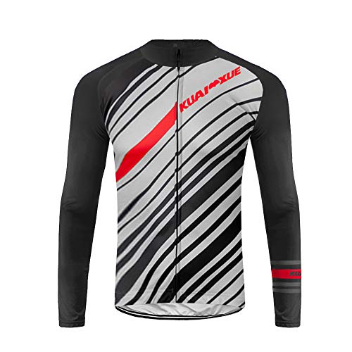 Bike Wear Sports Hombre Invierno Térmico Fleece Cheers for Being Deportes y Aire Libre Maillot Manga Largo de Ciclismo Large