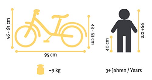 BIKESTAR Bicicleta Infantil para niños y niñas a Partir de 3 años | Bici de montaña 12 Pulgadas con Frenos | 12" Edición Mountainbike Negro