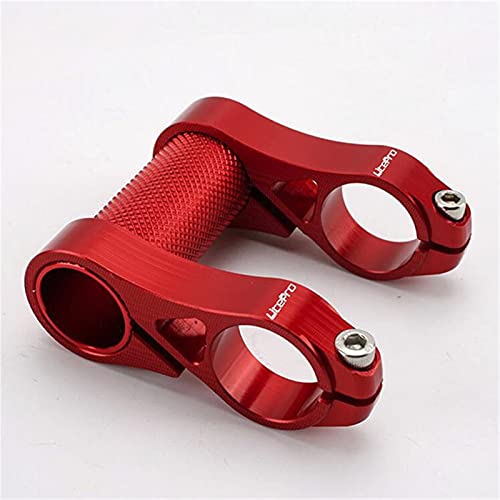 BINCIBH Elevador Manillar Bicicleta Extensión del Manillar de la Bicicleta Ajustable Tallo Doble Plegable Bike Stem Extender Elevador De VáStago De Bicicleta (Color : Red)