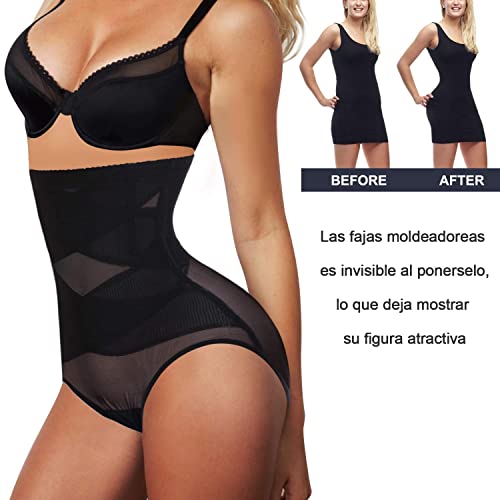 Bingrong Lenceria Moldeadora Mujer Fajas Reductoras Mujer Body Shaper Shorts Braga Faja Postparto Shapewear Braguitas Moldeadoras para Mujer Body Moldeador Faja Pantalon