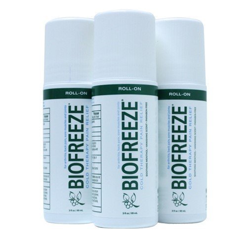 Biofreeze Pain Relieving Roll On, 3-Ounce (Pack of 3) by Biofreeze
