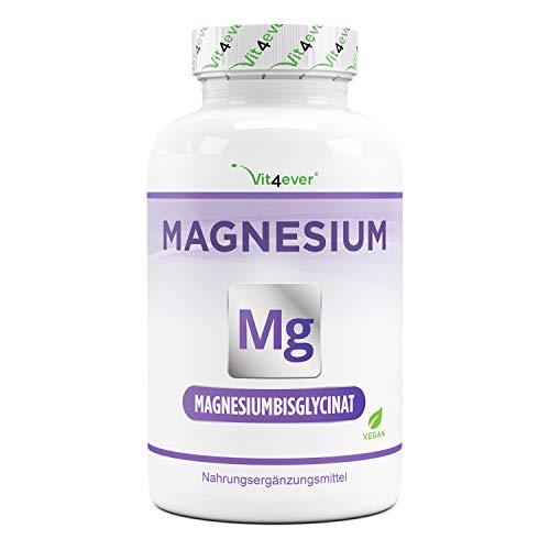 Bisglicinato de magnesio - 240 cápsulas - Premium: magnesio quelado - 155 mg de magnesio elemental por cápsula - Vegano - Fórmula de alta dosis