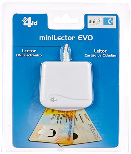 Bit4id MINI Lector EVO - Lector de DNI Electronico. Lector grabador universal de tarjeta inteligente