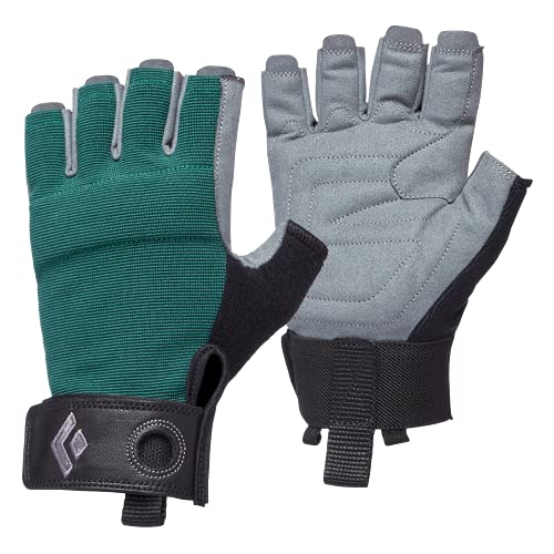 Black Diamond Women's Crag Half-Finger Gloves Guantes de Escalada, Raging Sea, Medium