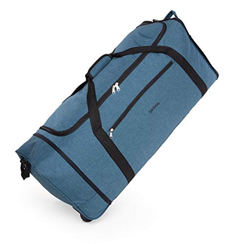 blnbag M4 - Bolsa de Viaje Blanda con Ruedas, Ligera, Bolsa Plegable con Ruedas, Bolsa con Ruedas, 90 litros