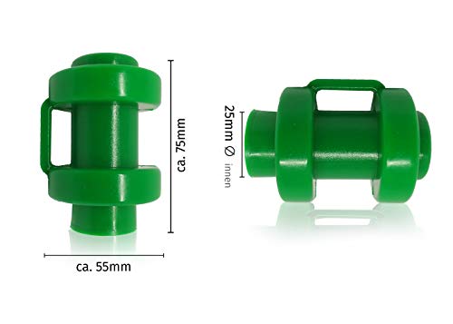 BM-Global 8x Tapas de trampolín (25 mm de diámetro), color verde