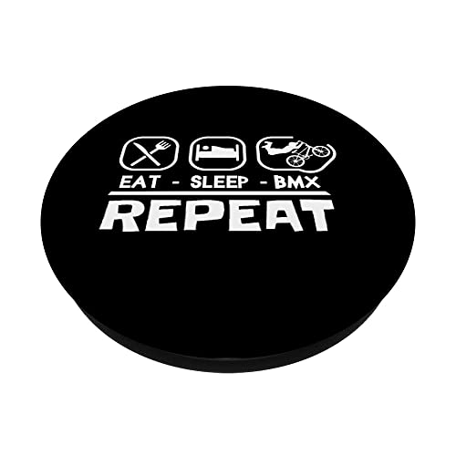 BMX Bike ciclista Bicicleta Freestyle Eat sleep race BMX PopSockets PopGrip Intercambiable