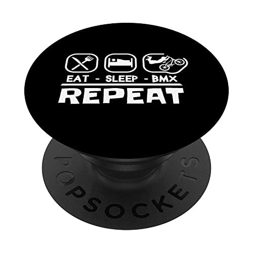 BMX Bike ciclista Bicicleta Freestyle Eat sleep race BMX PopSockets PopGrip Intercambiable