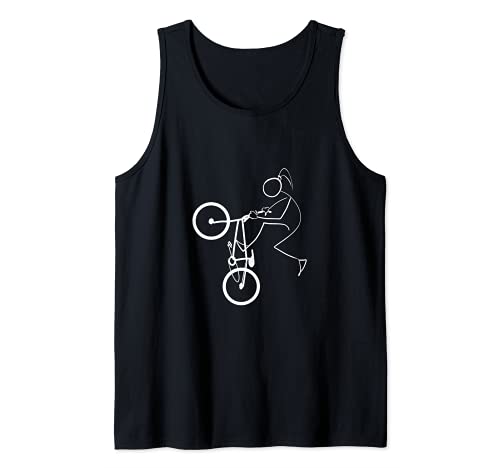 BMX Street Bicycle Ride Lover Ciclismo Minimalista Camiseta sin Mangas