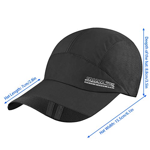 Bobury Verano Transpirable Gorra de béisbol Gorra de Secado rápido del Deporte Sombreros para Hombres