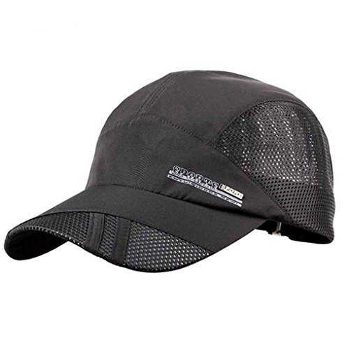 Bobury Verano Transpirable Gorra de béisbol Gorra de Secado rápido del Deporte Sombreros para Hombres