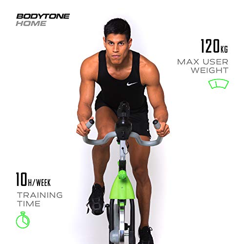 Bodytone - Bicicleta estatica con Bluetooth | Bicicleta Spinning | Indoor Bike Bluetooth |+16Kg | DS15