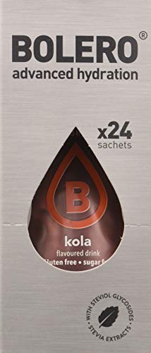 Bolero Bebida Instantánea sin Azúcar, Sabor Kola - Paquete de 24 x 9 gr - Total: 216 gr