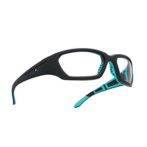 bollé League Gafas Sport Protective, Unisex Adulto, Black/Blue, Medium