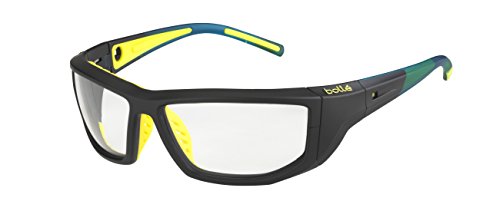 bollé Playoff Gafas, Unisex Adulto, Negro/Amarillo, L