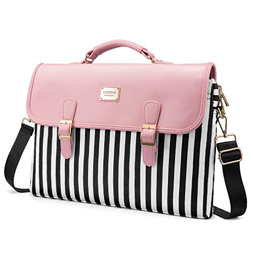 Bolsa para Computadora Bolsa para Computadora Portátil para Mujer Estuche lindo para Computadora Portátil para el trabajo en la Universidad, Slim-Pink, 15.6 pulgadas