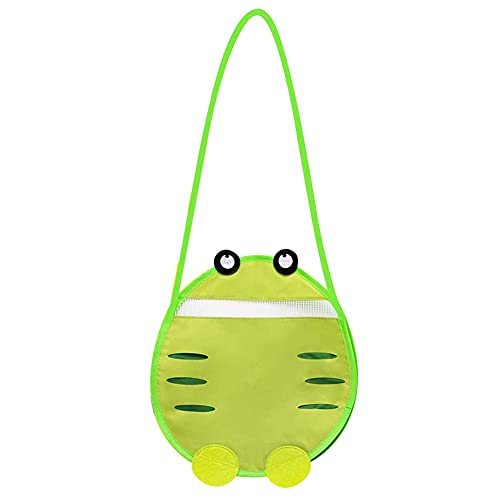 Bolsa Playa Bolsa Juguetes Para Niños La Bolsa Playa Shell QSXX se Utiliza Para Bocadillos y Juguetes Lugares Viaje o Compras, Bolsa de Playa Multiusos con Forma Animal Lindo (Rojo y Verde)