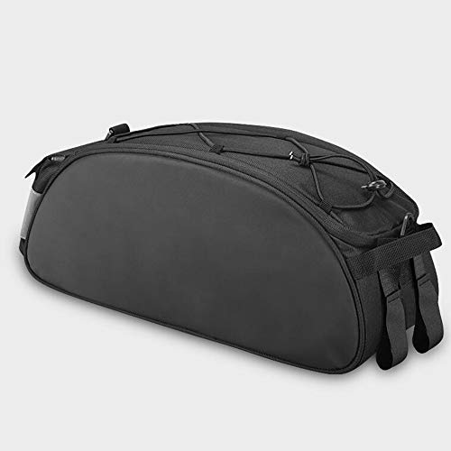 Bolsa Trasera Bicicleta 10L, Bolsa de Bicicleta Bicicleta del Asiento Trasero del Tronco Bolsa Multifunción Bolsa de Equipaje Para Ciclismo Viaje con Cinta Reflectante