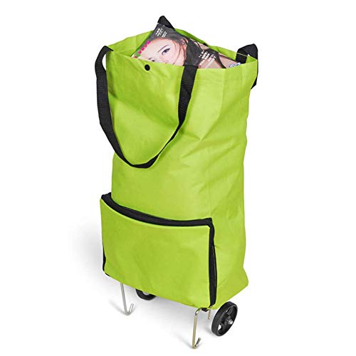 Bolsas plegables para carrito de la compra plegable con ruedas, carrito de la compra reutilizable, bolsas de compras portátiles con ruedas