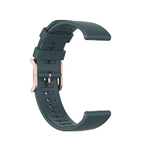 BoLuo 22mm Correa para Polar Grit X /Vantage M,Correas Reloj,Bandas Correa Repuesto,Silicona Reloj Recambio Brazalete Correa Repuesto para Polar Vantage M2/Garmin Venu 2/Vivoactive 4 (verde)