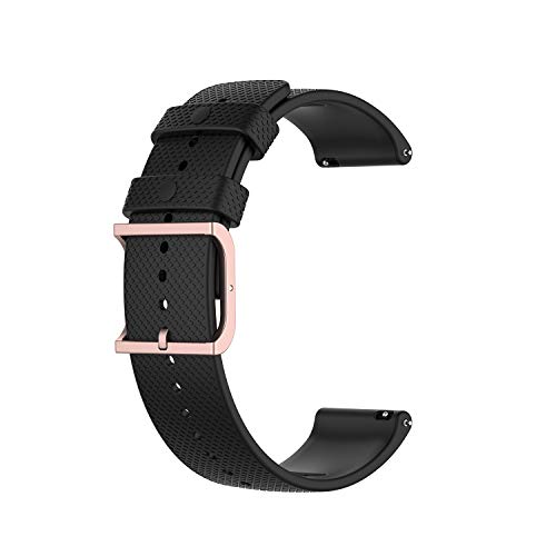 BoLuo 22mm Correa para Polar Grit X /Vantage M,Correas Reloj,Bandas Correa Repuesto,Silicona Reloj Recambio Brazalete Correa Repuesto para Polar Vantage M2/Garmin Venu 2/Vivoactive 4 (negro)