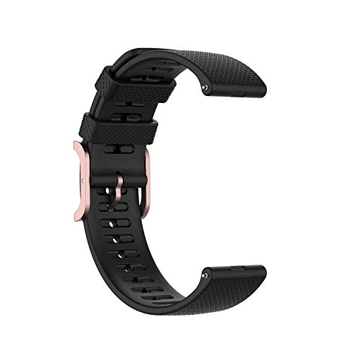 BoLuo 22mm Correa para Polar Grit X /Vantage M,Correas Reloj,Bandas Correa Repuesto,Silicona Reloj Recambio Brazalete Correa Repuesto para Polar Vantage M2/Garmin Venu 2/Vivoactive 4 (negro)