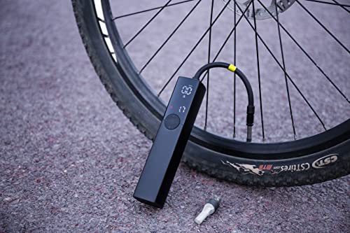 Bomba de Aire eléctrica para Bicicleta compresor de Aire portátil, inflador de Bicicleta de Metal Recargable a batería con luz LED para neumáticos y Bolas de Motocicleta