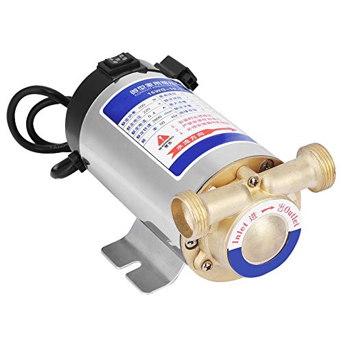 Bomba de refuerzo de acero inoxidable para el hogar de 220 V y 100 W para el fregadero de la tubería de agua del grifo, refuerzo de agua a presión de ducha