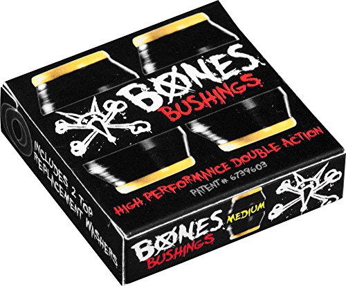 Bones Ruedas Bushings Medianos (2 Juegos), Unisex Adulto, TCPHB3MDXS, Negro, Talla única