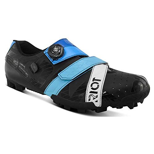Bont RIOTMTB+, Zapatillas de Ciclismo de Carretera Unisex Adulto, Multicolor (B21 Black/Blue 000), 46 EU