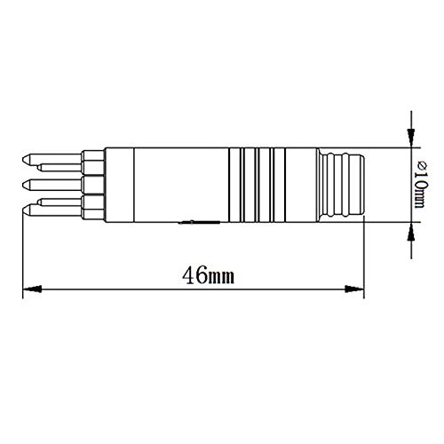 Bopfimer 1 cable de extensión para bicicleta eléctrica de 60 cm, 9 pines, conector impermeable para motores de buje de rueda trasera Bafang delantera