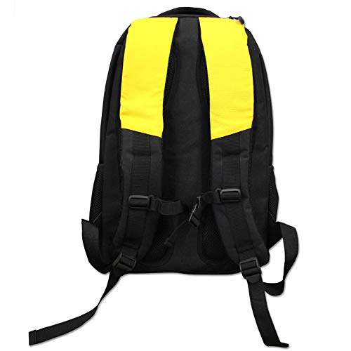 Borussia Dortmund Mochila, Unisex, Negro/Amarillo, talla única