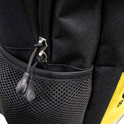 Borussia Dortmund Mochila, Unisex, Negro/Amarillo, talla única