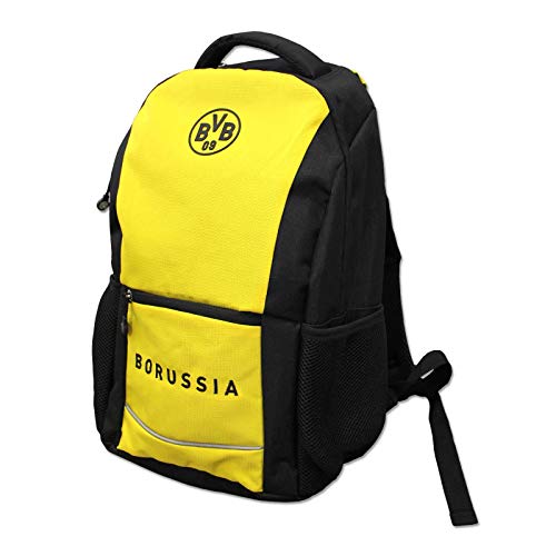 Borussia Dortmund Mochila, Unisex, Negro/Amarillo, talla única