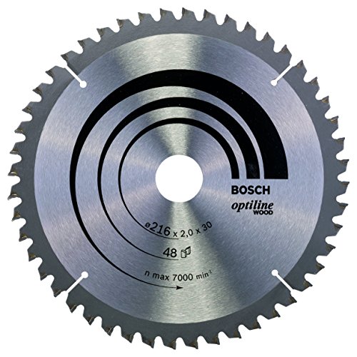 Bosch 2 608 640 433 - Hoja de sierra circular Optiline Wood (216 x 30 x 2,0 mm, 60)
