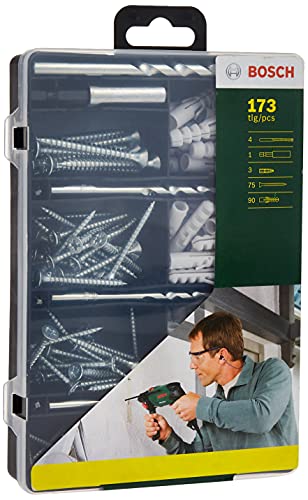 Bosch 2607019511 - Set de fijación práctico con 173 unidades