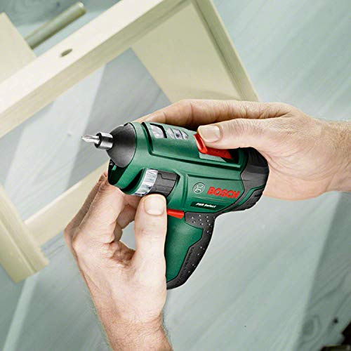 Bosch Home and Garden 0603977005 Bosch Atornillador sin Cable PSR Select (1.5 Ah, Sistema de 3.6 voltios, con Micro USB, en maletín), 3.6 V, Verde