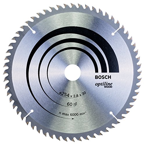 Bosch Professional Disco de sierra circular Optiline Wood (para madera, 254 x 30 x 2,8 mm, 40 dientes, accesorio de sierra circular)