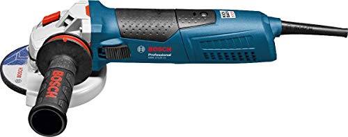 Bosch Professional GWS 17-125 CI, Amoladora angular (diámetro del disco 125 mm, 1700 vatios, incl. Tuerca de sujeción, tapa protectora, llave de dos agujeros, mango adicional)