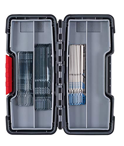 Bosch Professional Set Tough Box con 30 hojas de sierra de calar Basic for Wood and Metal (para madera y metal, accesorios de sierra de calar)