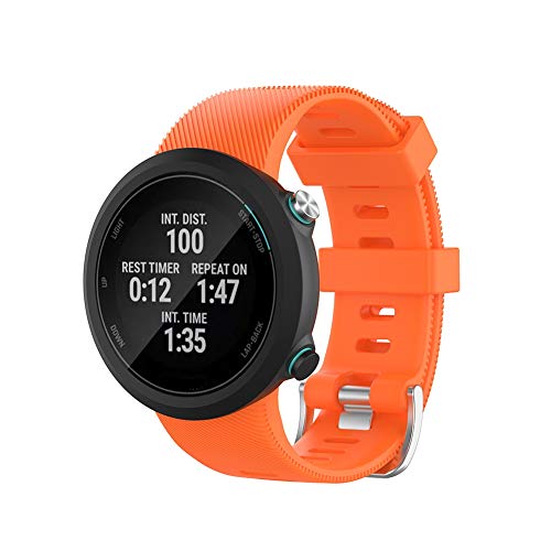 Bosixty Correa de Silicona Ajustable Reemplazo de Pulsera Accesorios para Garmin Swim 2 Correa de Reloj Natación Compatible con Garmin Forerunner 45 45S