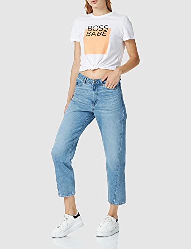 BOSS Straight Crop 1.3 10233445 01 Jeans, Navy417, 34 para Mujer