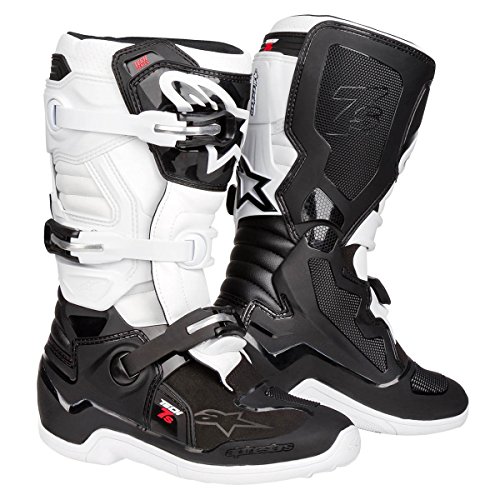 Botas Mx Niño Alpinestars Tech Seven S Negro-Fluorescent-Amarillo (Eu 40.5 / Us 7 , Negro)