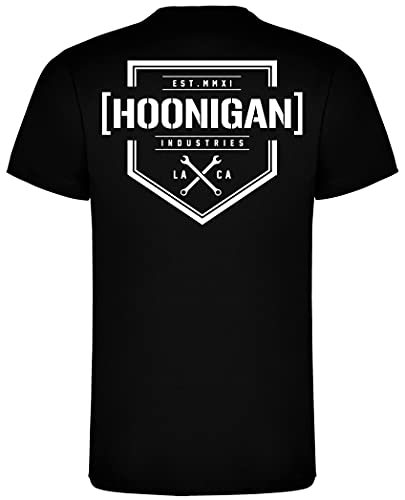 Bracket X Hoonigan Industries Ken Block - Camiseta para hombre, Negro , XL