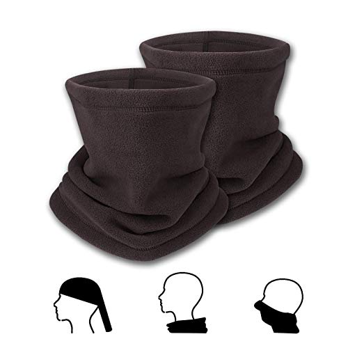 Braga Cuello Moto Calentador de Cuello Mascarilla, Pasamontañas Bufanda de Invierno, Multifuncional Máscara de Esquí Gorro Invierno Hombre Ciclismo Correr Aire Libre (café)